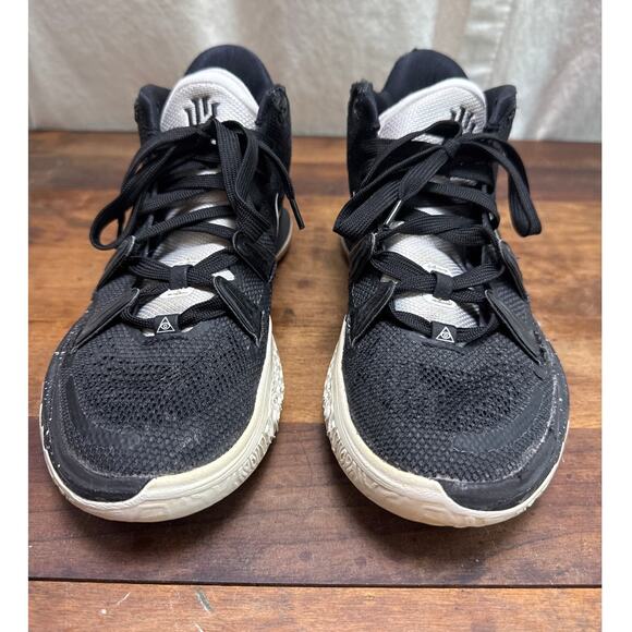 Nike Kyrie 7 TB Black & White Men's Size 8 Basketball Athletic Sneakers Shoes - Picture 5 of 14